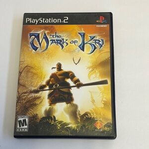 Sony PlayStation 2 The Mark of Kri - Black and Orange Cover